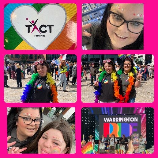 TACT Deputy Area Manager and her daughter at Warrington Pride 2024